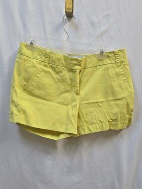 J. Crew Yellow Cotton Chino Bermuda Shorts Size 6
